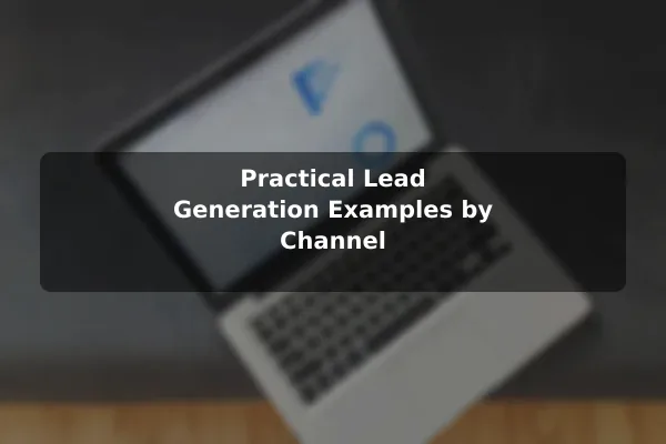 Practical Lead Generation Examples by Channel