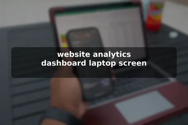 website analytics dashboard laptop screen