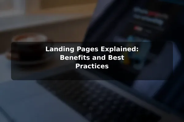 Landing Pages Explained: Benefits and Best Practices