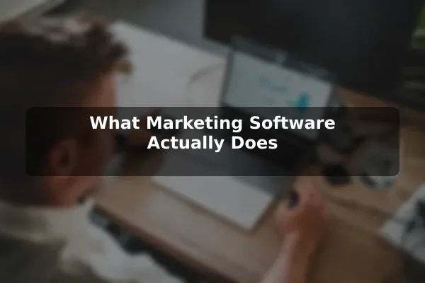 What Marketing Software Actually Does