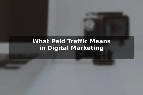 What Paid Traffic Means in Digital Marketing