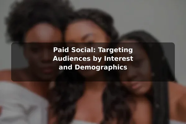 Paid Social: Targeting Audiences by Interest and Demographics